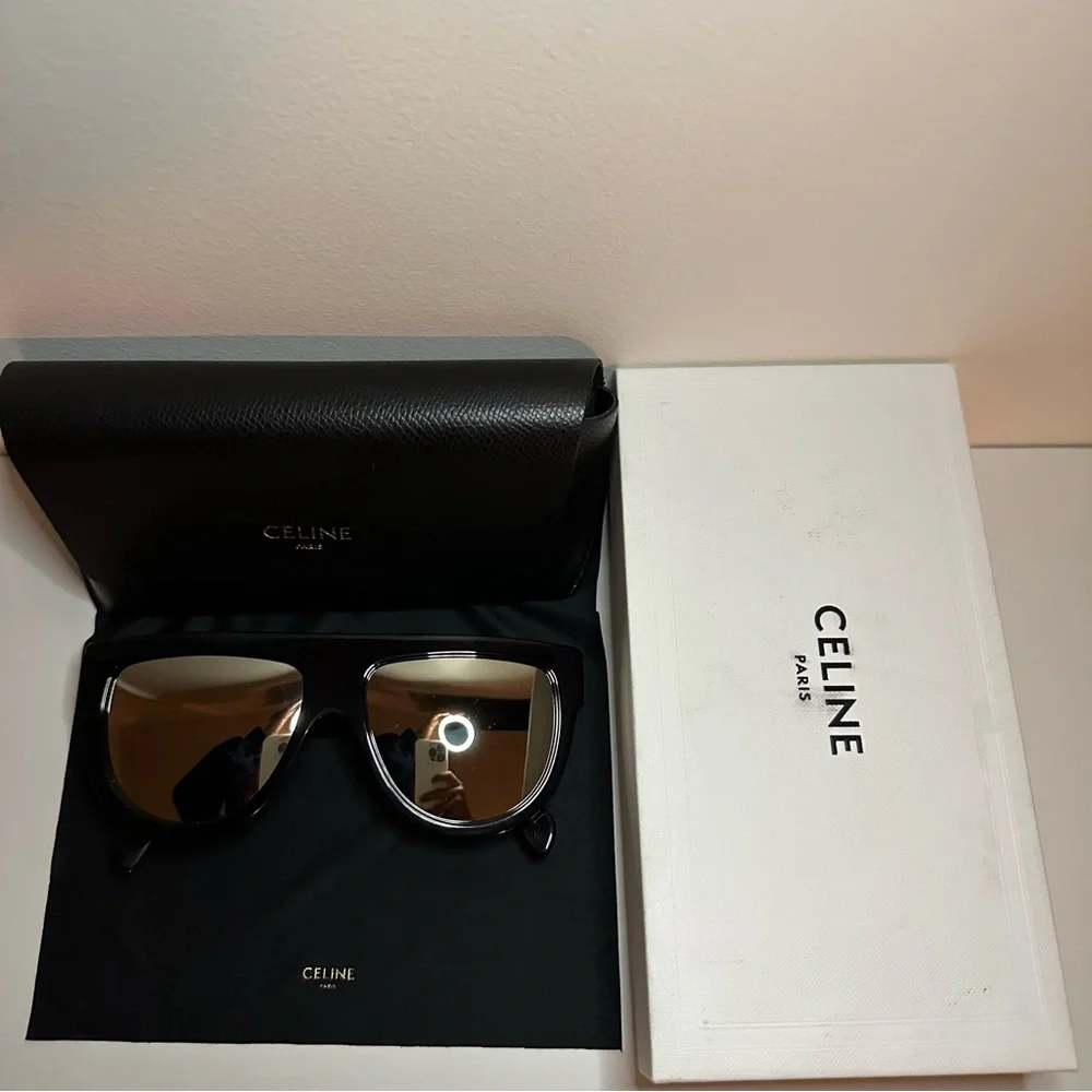 Celine Aviator/Square Sunglasses (CL4001IN) - Picture 2 of 5